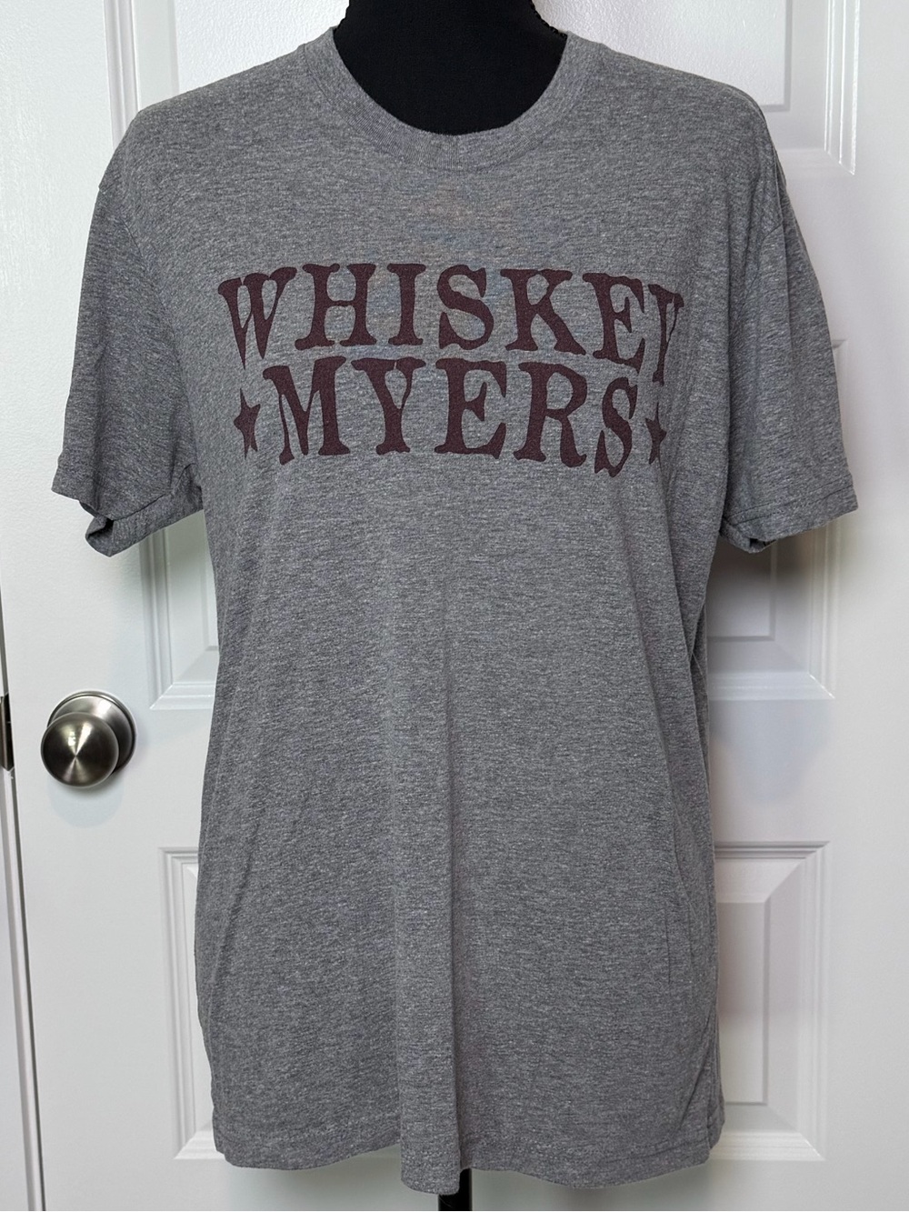 Whiskey Myers Gray Graphic Band T-Shirt | Next Level Apparel | Size Medium
